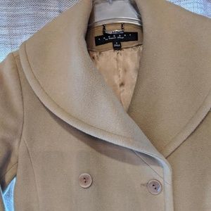 Camel Wool Coat, Women's - Size 8